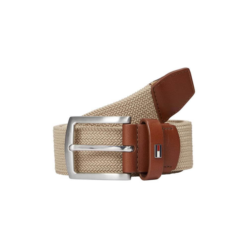Tommy Hilfiger Square Buckle Textured Belt